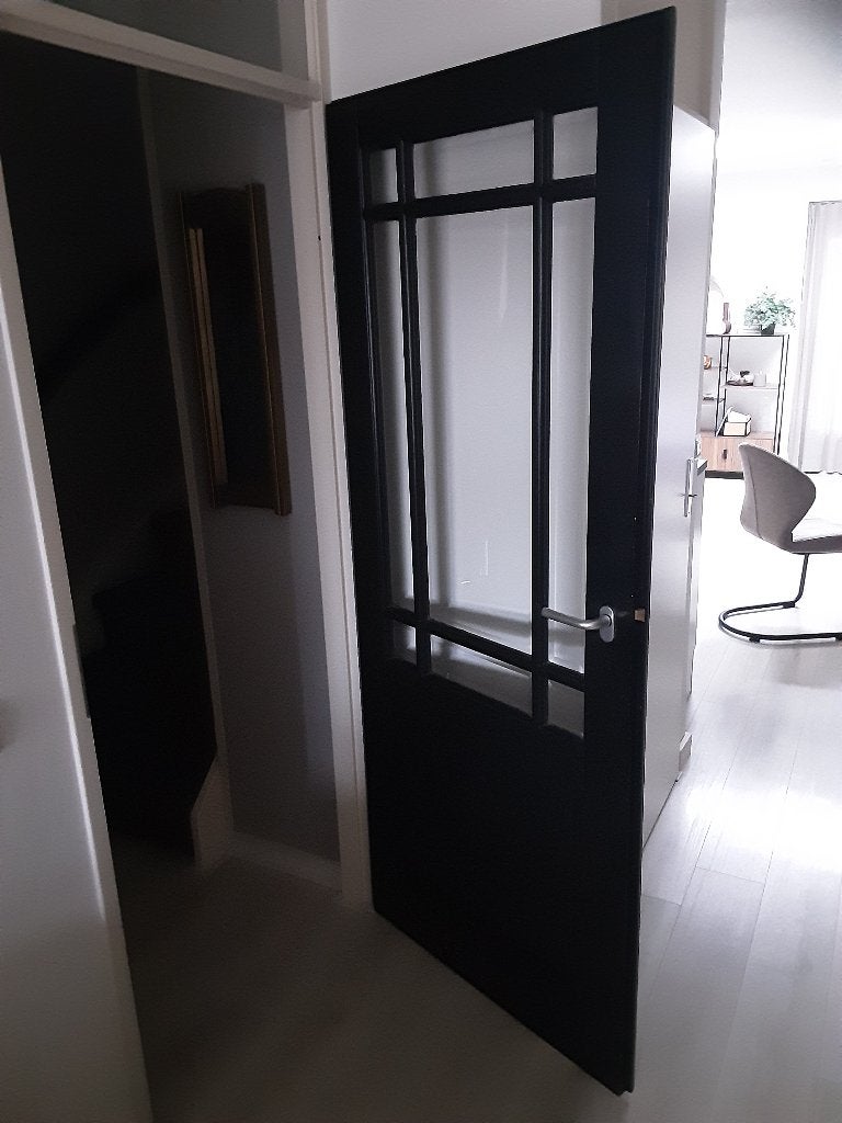 Te koop zwarte Binnendeur, Ophalen, Gebruikt, 80 tot 100 cm, Binnendeur