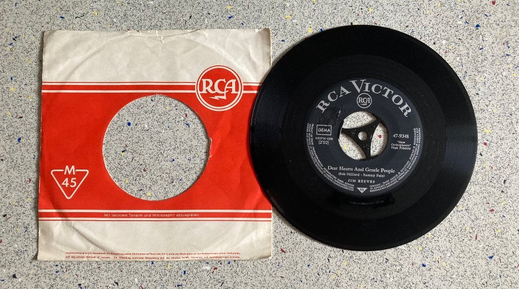 Jukebox Single Whispering Hope - Jim Reeves, Cd's en Dvd's, Vinyl Singles, Gebruikt, Verzenden, 7 inch, Overige typen