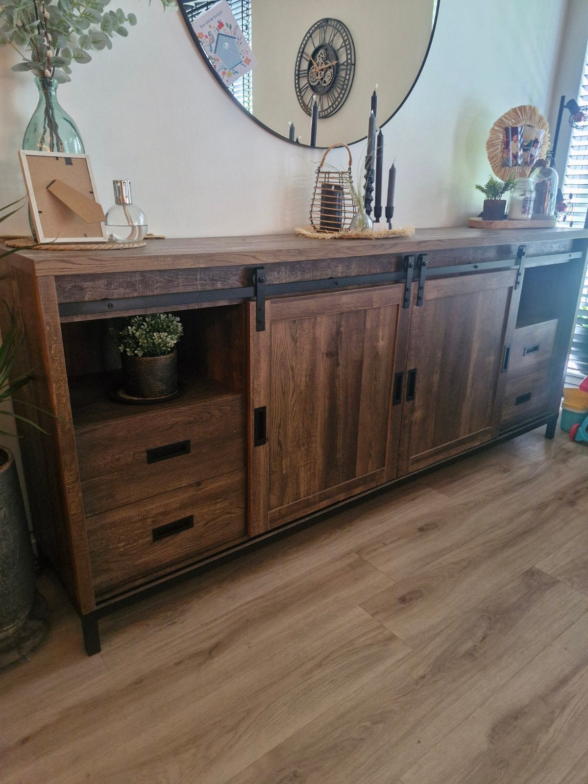 Dressoir industrieel., Ophalen, Zo goed als nieuw, 25 tot 50 cm
