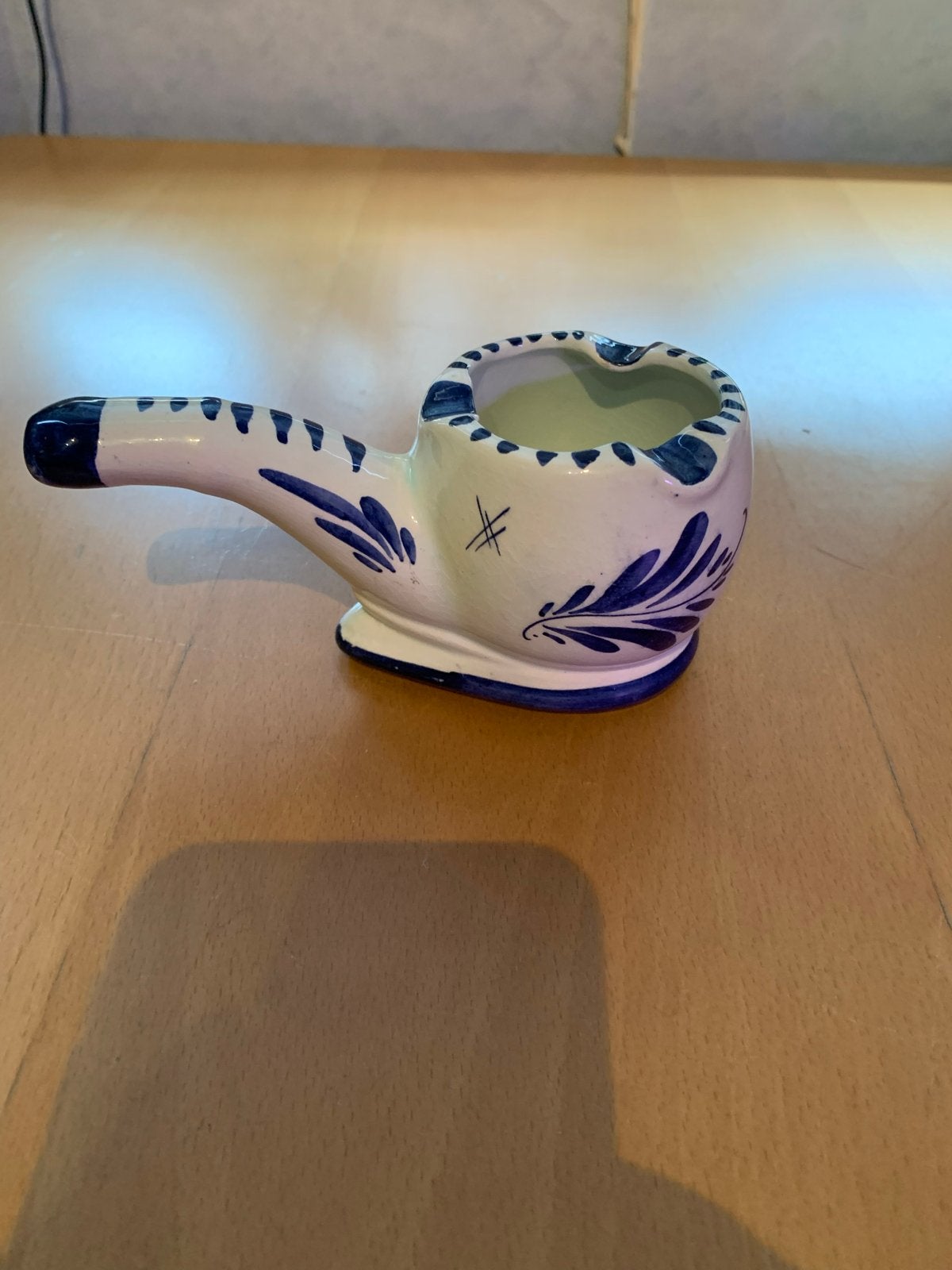 Delfts Blauw Pijp Asbak - Uniek en Handgeschilderd, Ophalen of Verzenden