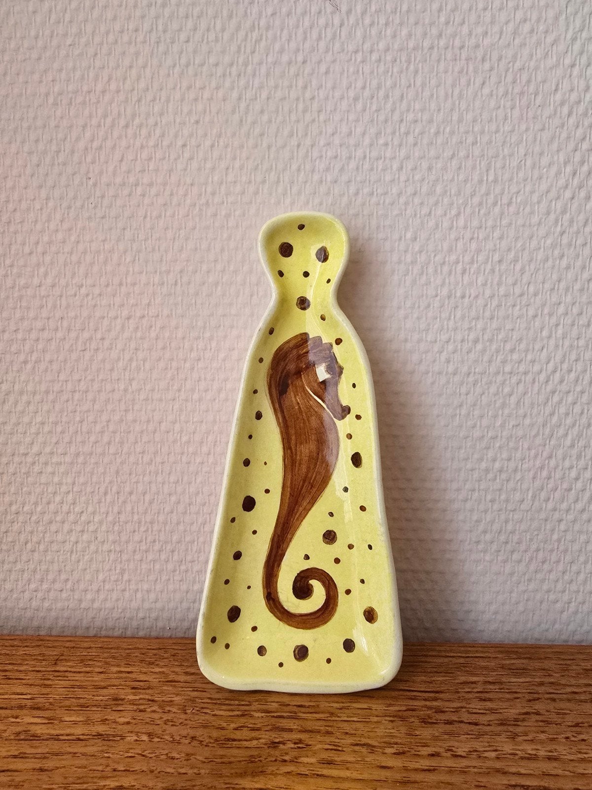 Vintage Schaaltje E.M. Pottery 50s 60s Zeepaardje, Ophalen of Verzenden