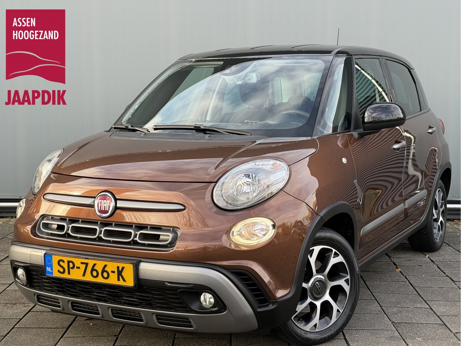 Fiat 500L BWJ 2018 | 0.9 TwinAir 105PK Cross | TREKHAAK | NA, Gebruikt, Bruin, Origineel Nederlands, Bedrijf