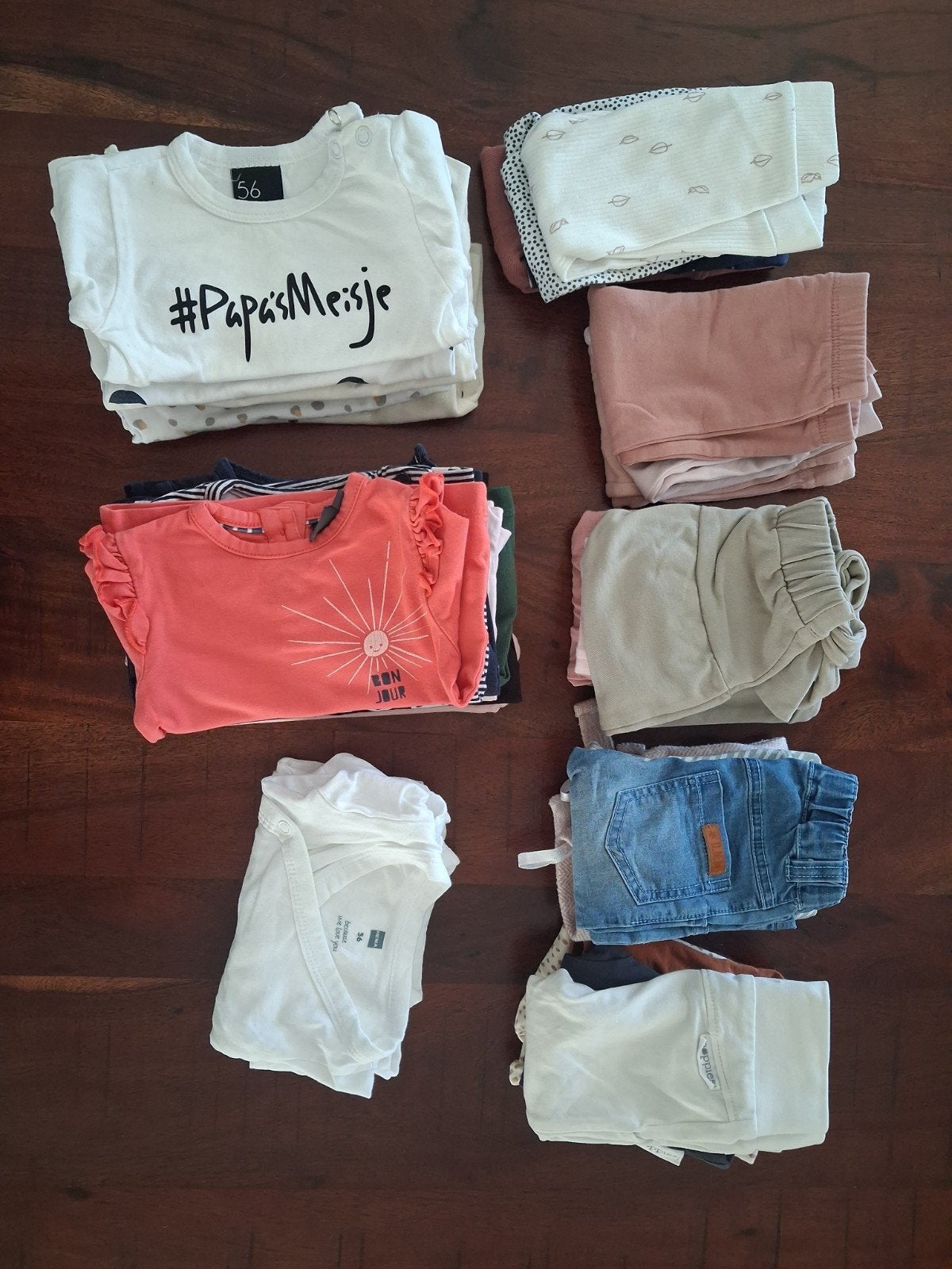 Kledingpakket meisje, maat 56, 34 stuks, Kinderen en Baby's, Ophalen of Verzenden, Gebruikt