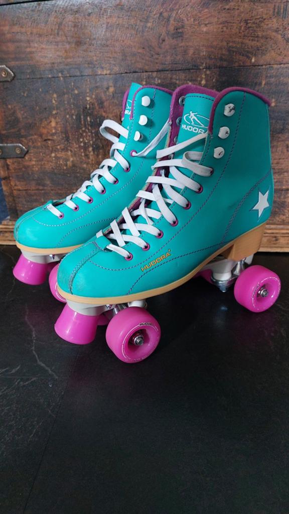 Hudora rolschaatsen - Zo goed als nieuw - Maat 41, Sport en Fitness, Zo goed als nieuw, Inline skates 4 wielen, Dames, Ophalen