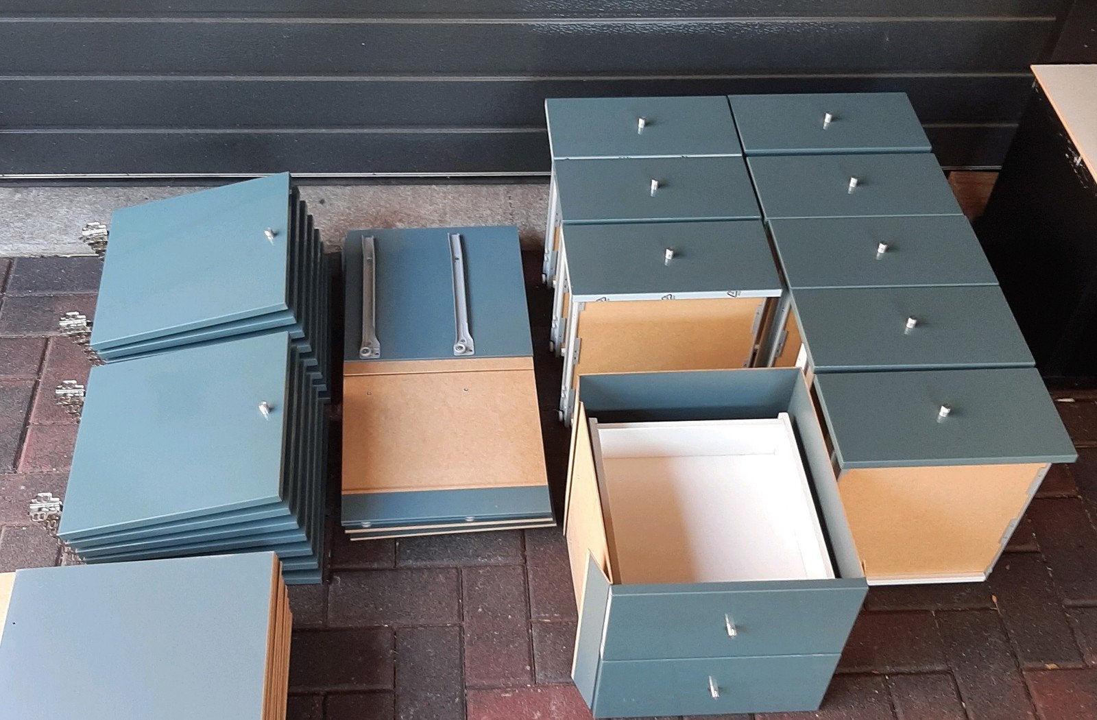 5 ladekasten,  14 deurtjes voor ikea kallax Vakkenkast, Ophalen, Zo goed als nieuw