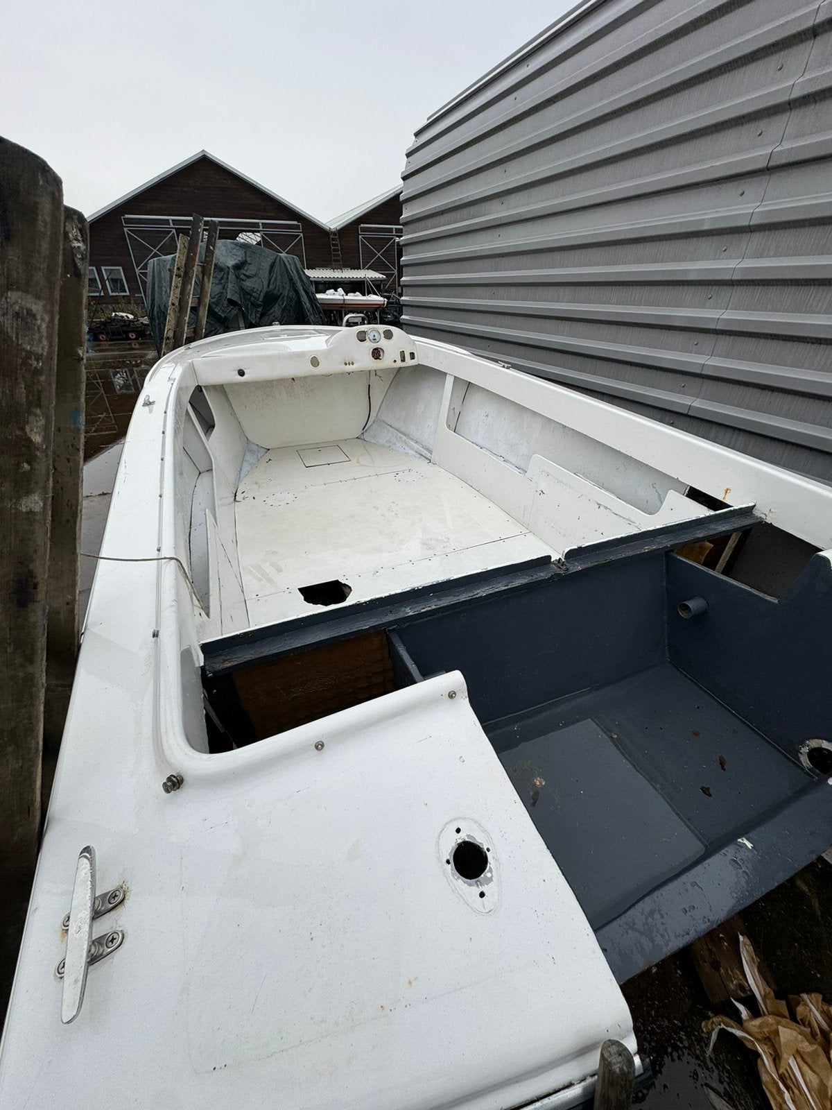 Polyseter boot speedboot/sloep style + trailer, Watersport en Boten, Ophalen of Verzenden, Zo goed als nieuw, Motor en Techniek