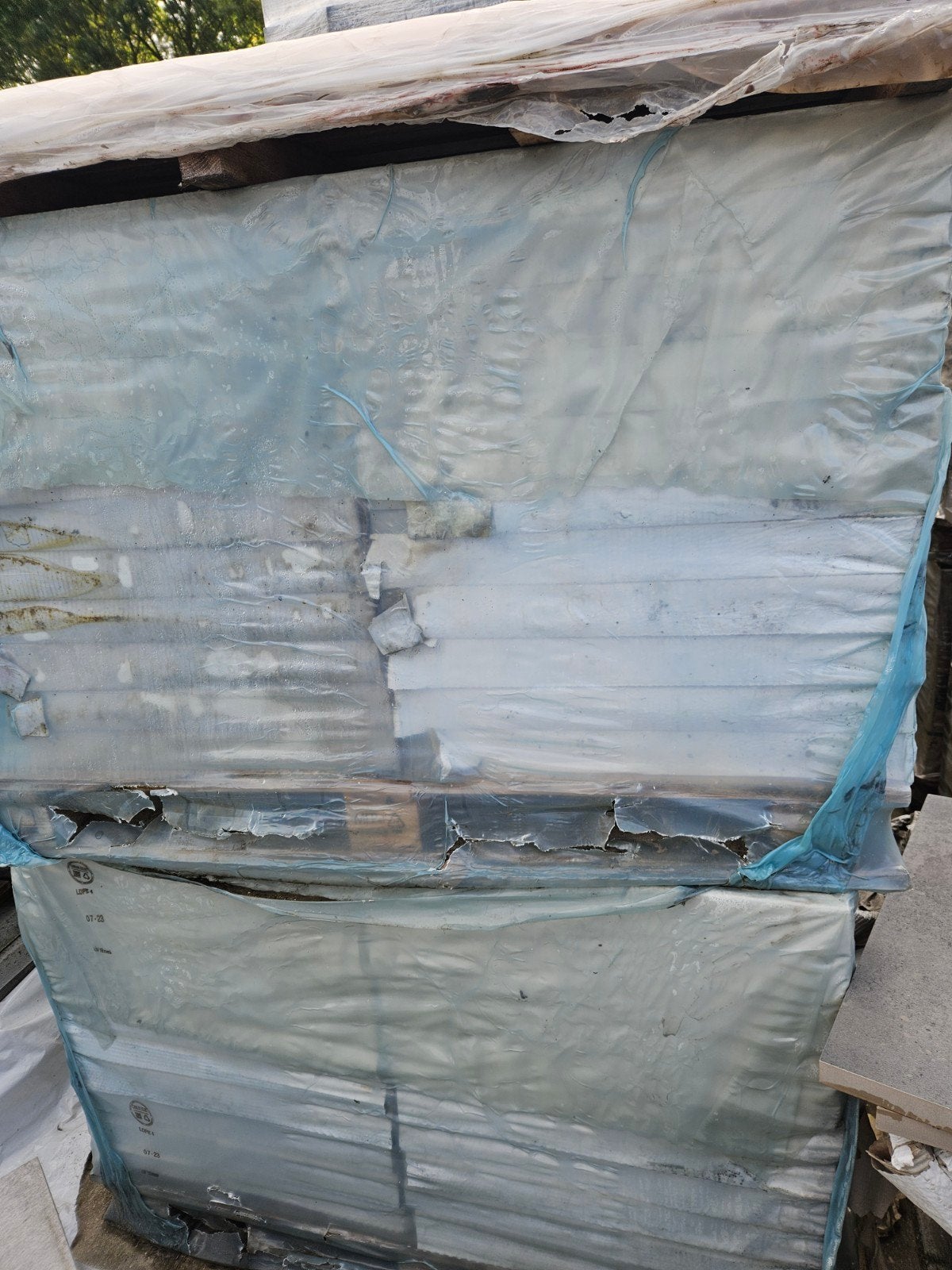 Keramiek 60x60x3 full body grey creme, Tuin en Terras, Ophalen, Nieuw, Keramiek, Terrastegels