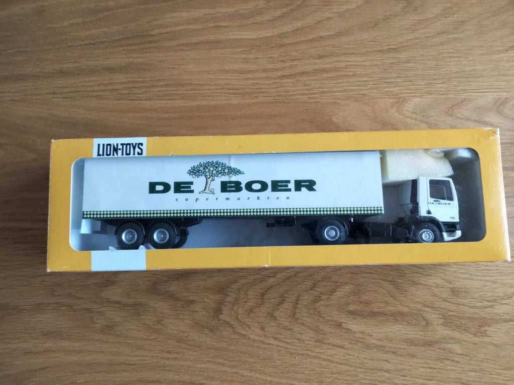 Lion-Toys De Boer Supermarkten Vrachtwagen Model, Overige merken, 1:32 tot 1:50, Nieuw, Ophalen of Verzenden