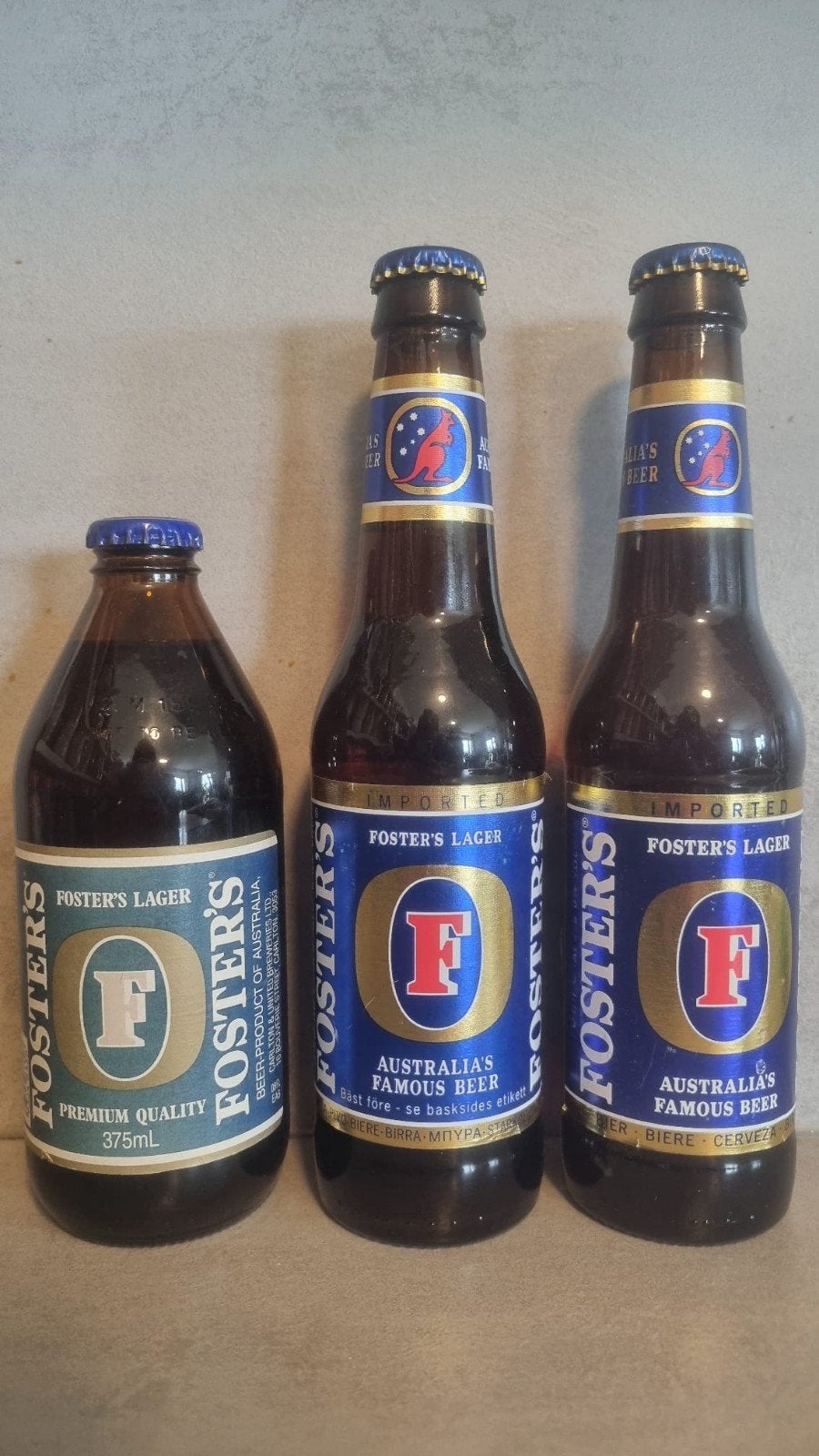 3x Foster - Carlton & United Breweries, Carlton, Australië, Ophalen of Verzenden, Zo goed als nieuw, Flesje(s), Overige merken