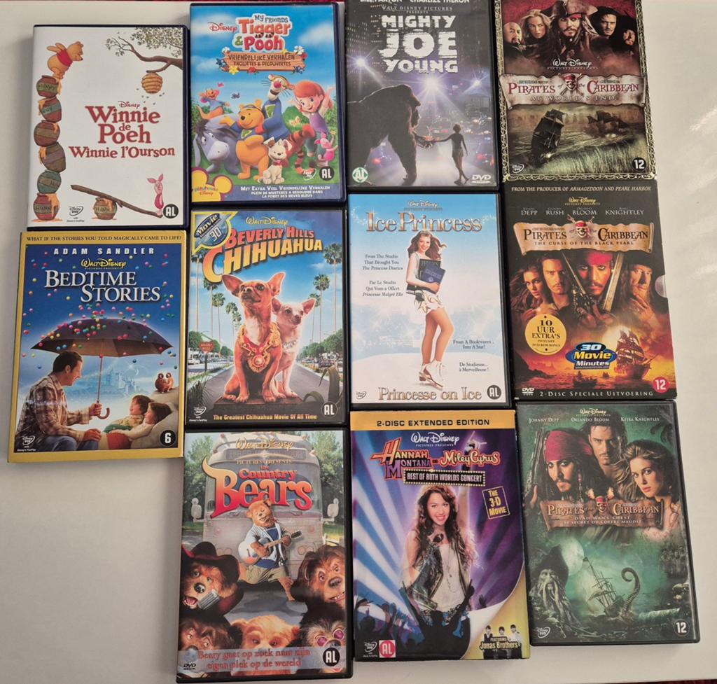 Disney DVD's  per stuk €1,-, Ophalen of Verzenden, Zo goed als nieuw, Avontuur, Film