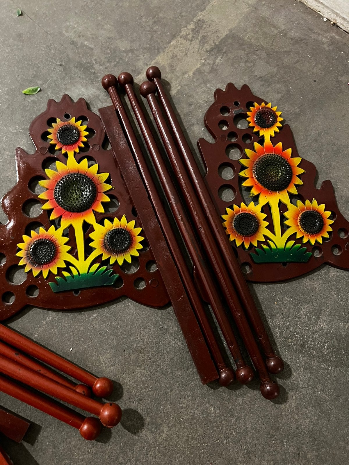 Houten armbandenhouder met 3 lagen - Zonnebloem design, Ophalen of Verzenden