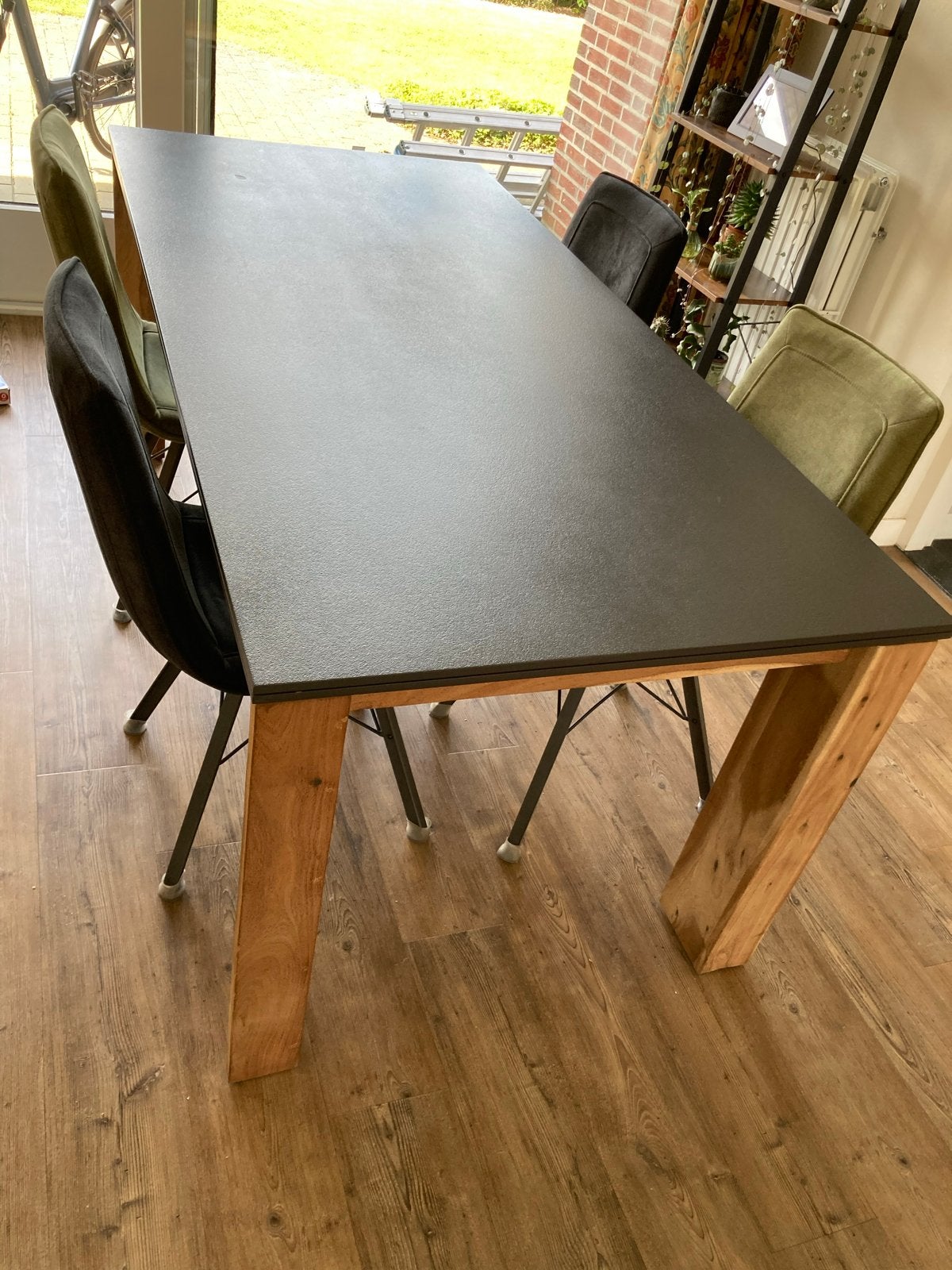 Xooon eettafel met schuin aflopende poten - 190cm, Huis en Inrichting, Tafels | Eettafels, Ophalen, Gebruikt, Teakhout, 50 tot 100 cm