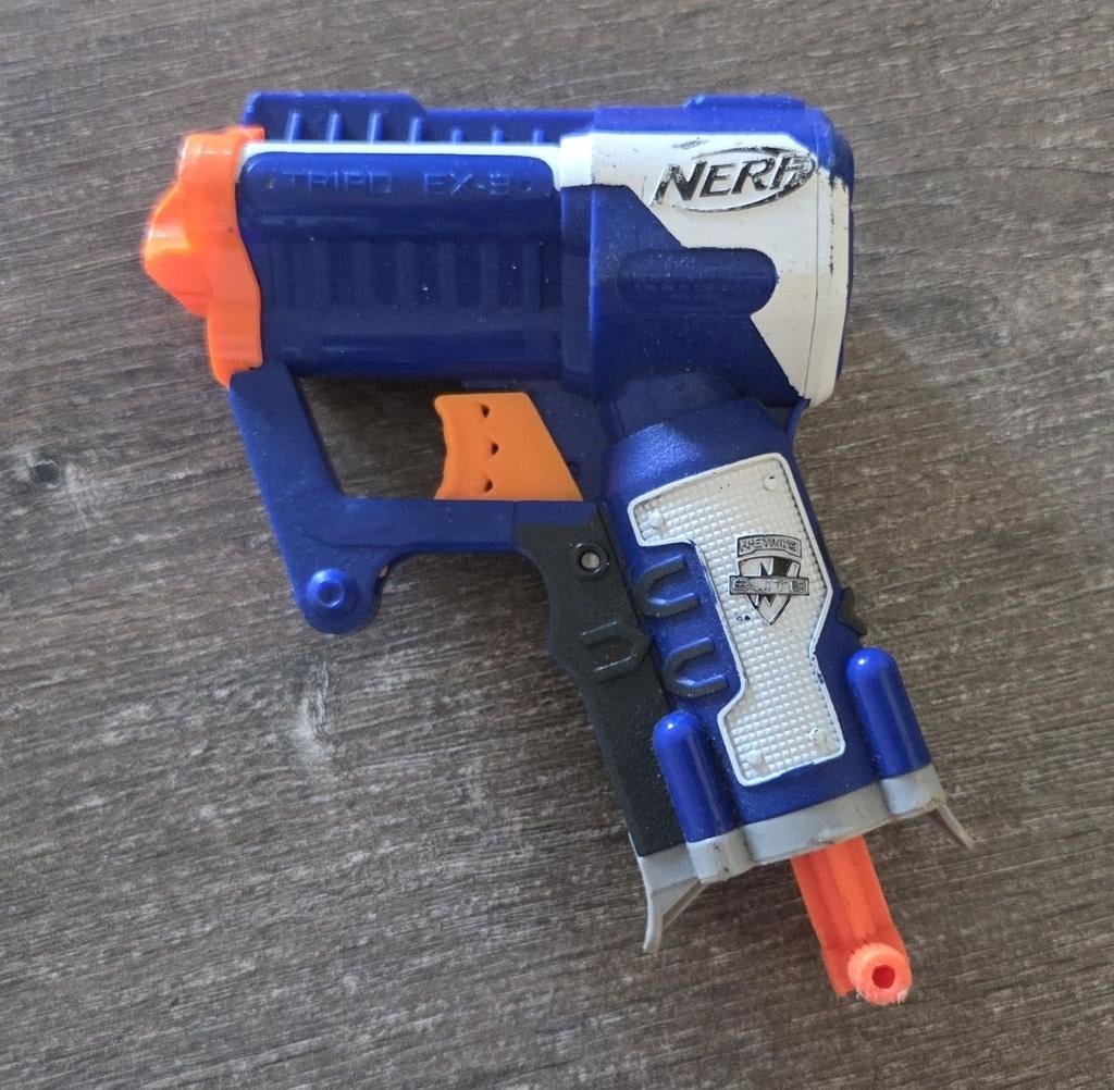 Nerf Triad EX-3 Blaster, Kinderen en Baby's, Speelgoed | Overig, Gebruikt, Jongen of Meisje, Ophalen of Verzenden