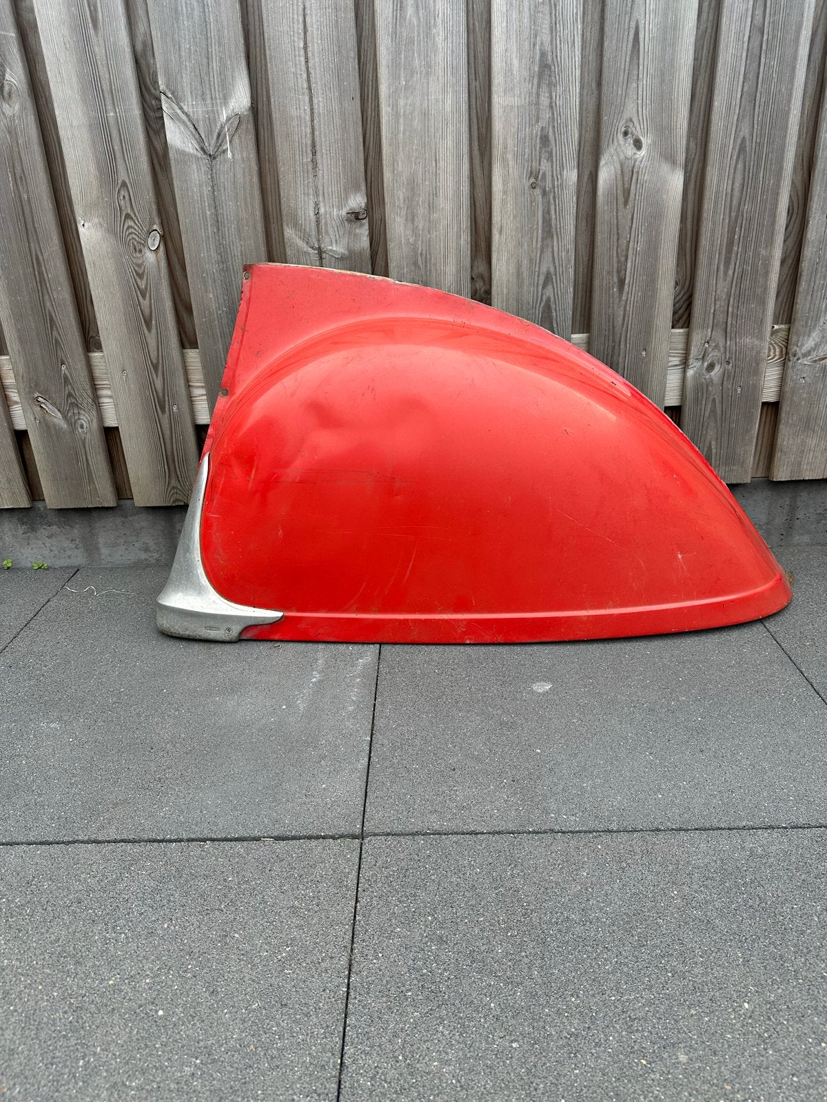 Rood spatbord voor citroen cv2 eend oldtimer, Gebruikt, Voor, Ophalen of Verzenden, Spatbord
