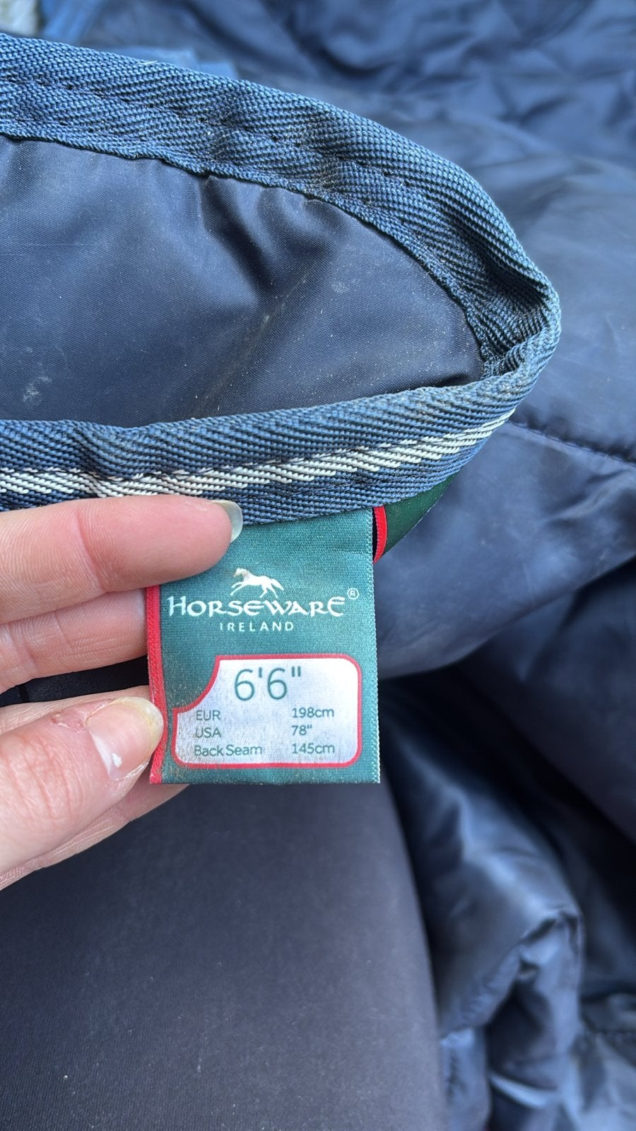 Horseware liner 300gr 198cm, Dieren en Toebehoren, Ophalen, Gebruikt, Onderdeken/liner