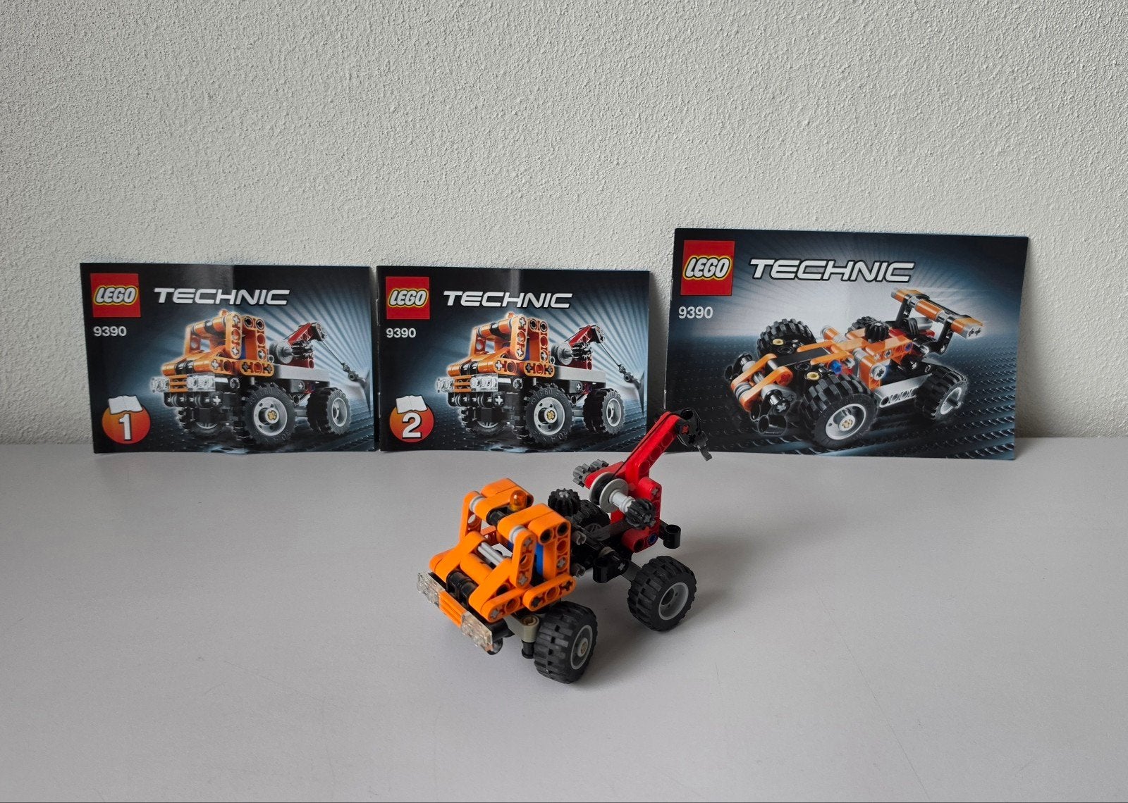 LEGO Technic 9390 | Mini Sleepwagen/Race Truck compleet, Ophalen of Verzenden, Gebruikt