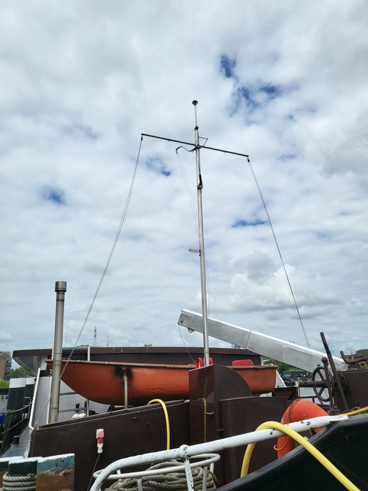 Scheepsmast, mast, bootmast, Ophalen of Verzenden