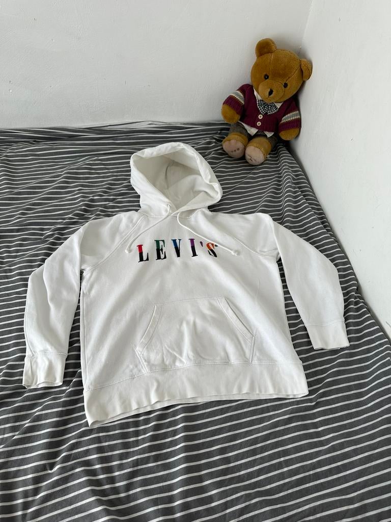 Mooie Levi’s hoodie, Ophalen of Verzenden, Zo goed als nieuw, Maat 38/40 (M), Wit