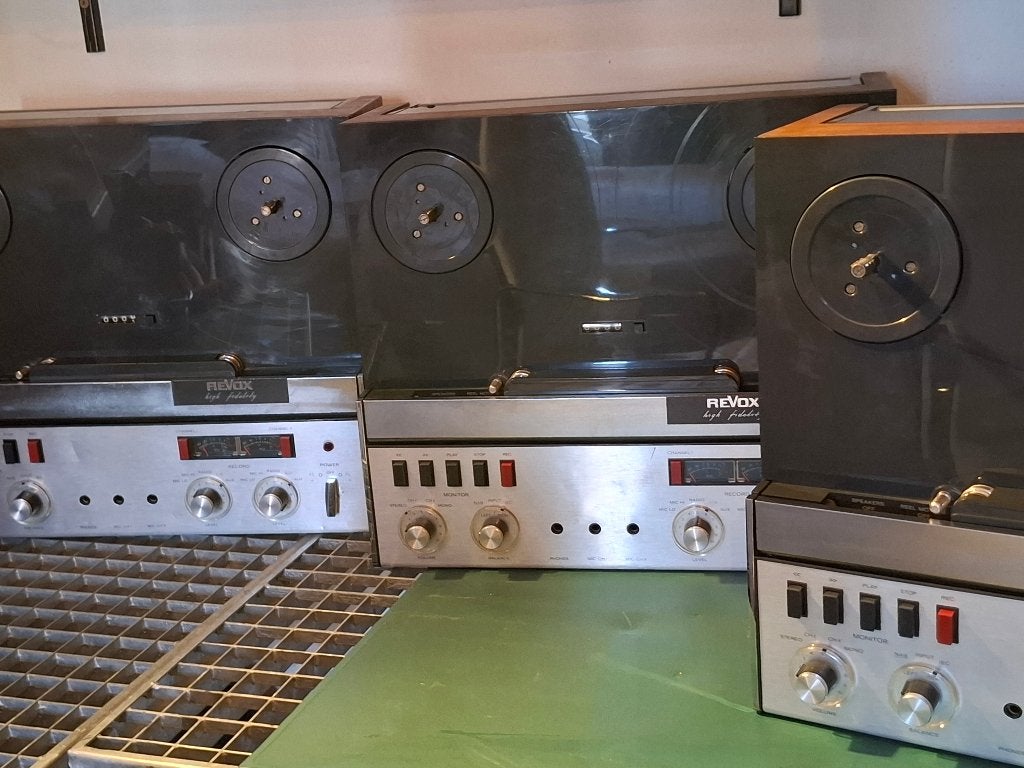 3x reVox A77 met veel extra's, Ophalen, Bandrecorder, Met banden