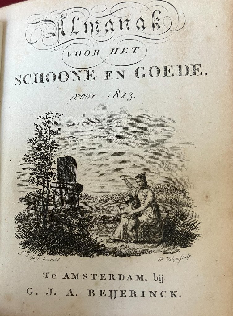 Almanak voor het Schoone en Goede uit 1823 met gravures, Verzenden