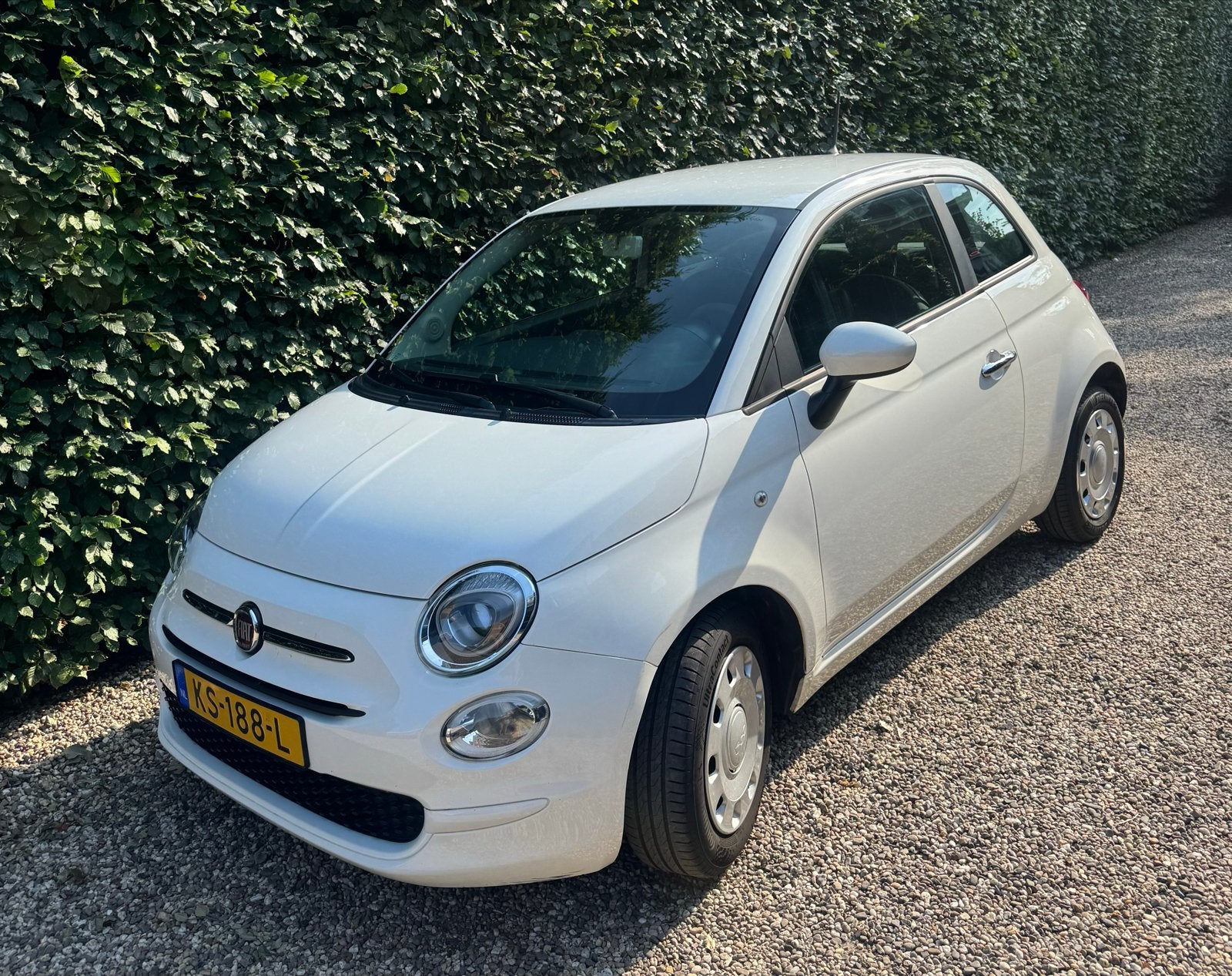Fiat 500 Twinair 60pk 2017 Wit, Voorwielaandrijving, 840 kg, Wit, Origineel Nederlands