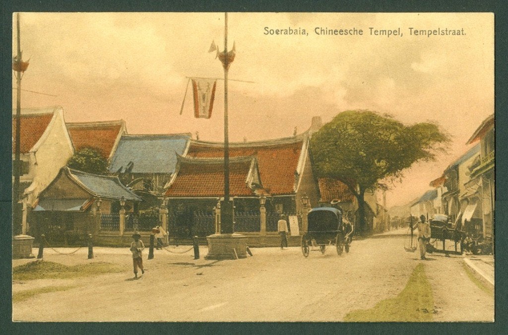 AK Nederlands Indie Soerabaja Tempelstraat, Ophalen of Verzenden, Voor 1920, Ongelopen, Gelderland