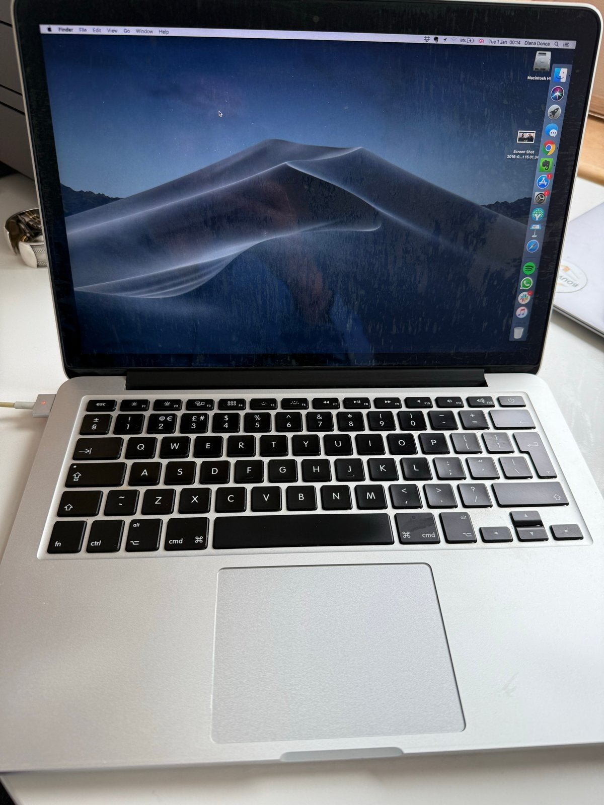 MacBook Pro (Retina, 13-inch, Mid 2014) - Goede staat, Computers en Software, MacBook Pro, Gebruikt, 2 tot 3 Ghz, Qwerty