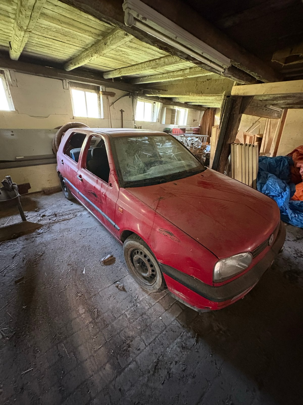 Crossauto, autocross, Volkswagen Golf 1.8 GL U9 1992 Rood, Auto's, Voorwielaandrijving, 1025 kg, 4 cilinders, Origineel Nederlands
