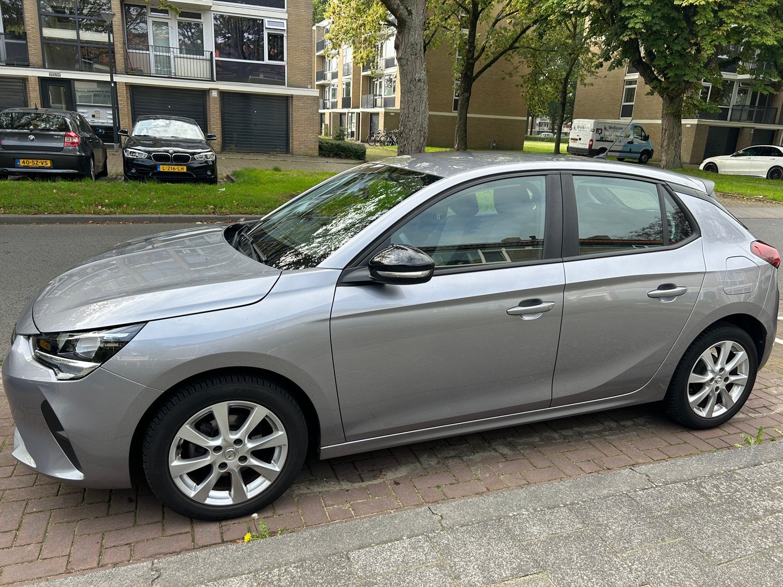 Opel Corsa 1.2 Start/stop 75pk 2021 Grijs, Auto's, Voorwielaandrijving, Dealer onderhouden, Stof, 40 €/maand
