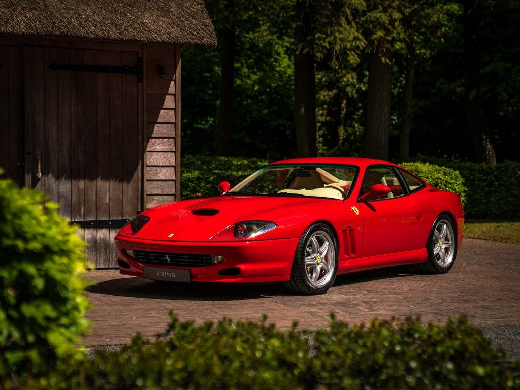 Ferrari 550 Maranello | Fiorano Handling Package (bj 1999), Auto's, Achterwielaandrijving, Beige, Leder, Bedrijf