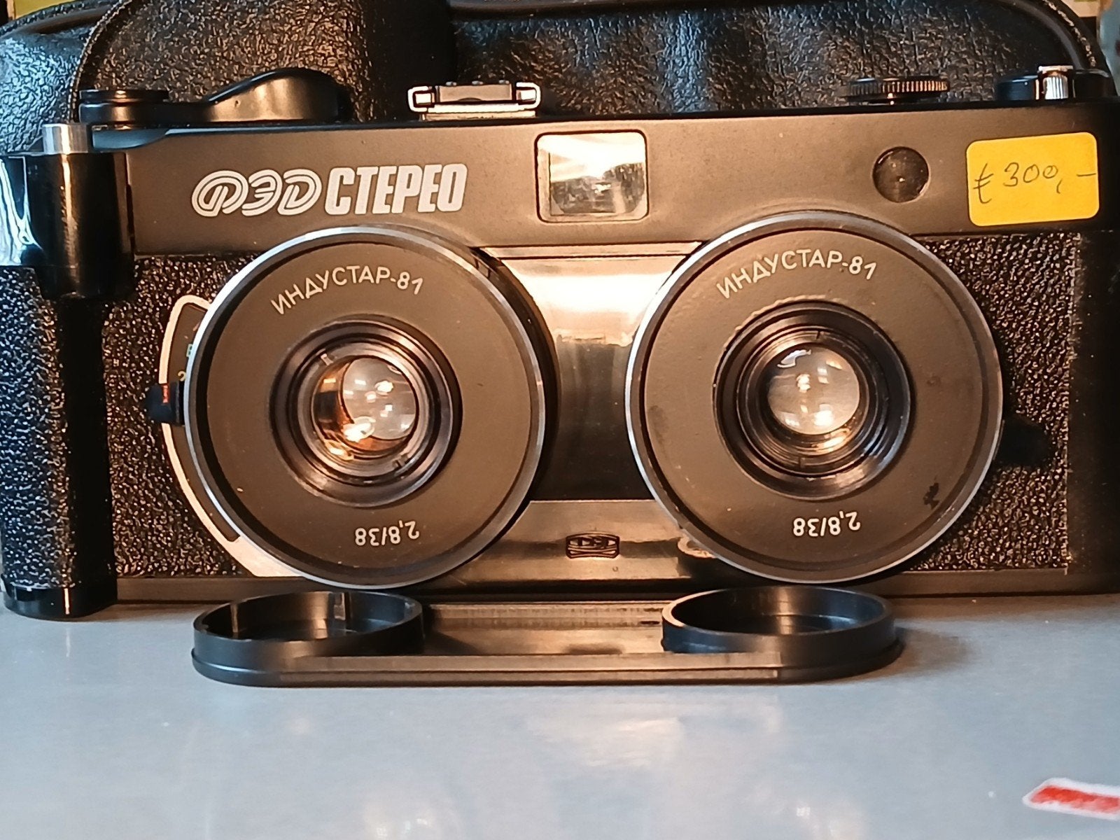 Zeldzame FED Stereo 3D Camera met Induistar-81 lenzen, Audio, Tv en Foto, Fotocamera's Analoog, Ophalen of Verzenden, Gebruikt