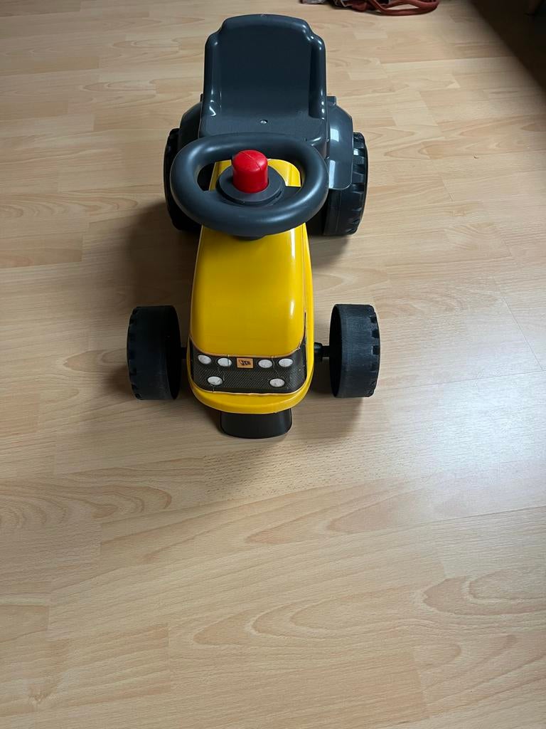 Falk JCB Fastrac Loopauto - Geel/Grijs, Ophalen of Verzenden, Zo goed als nieuw, Loopvoertuig