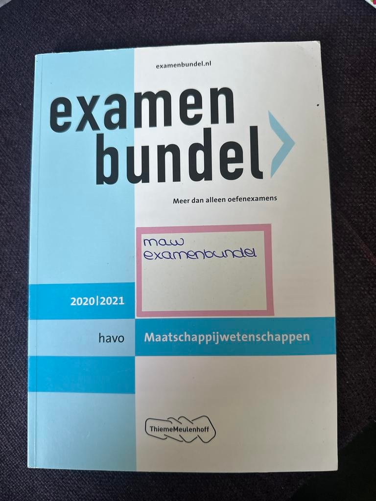 Examenbundel Maatschappijwetenschappen HAVO 2020/2021, Boeken, Ophalen of Verzenden, Gamma, Zo goed als nieuw, HBO
