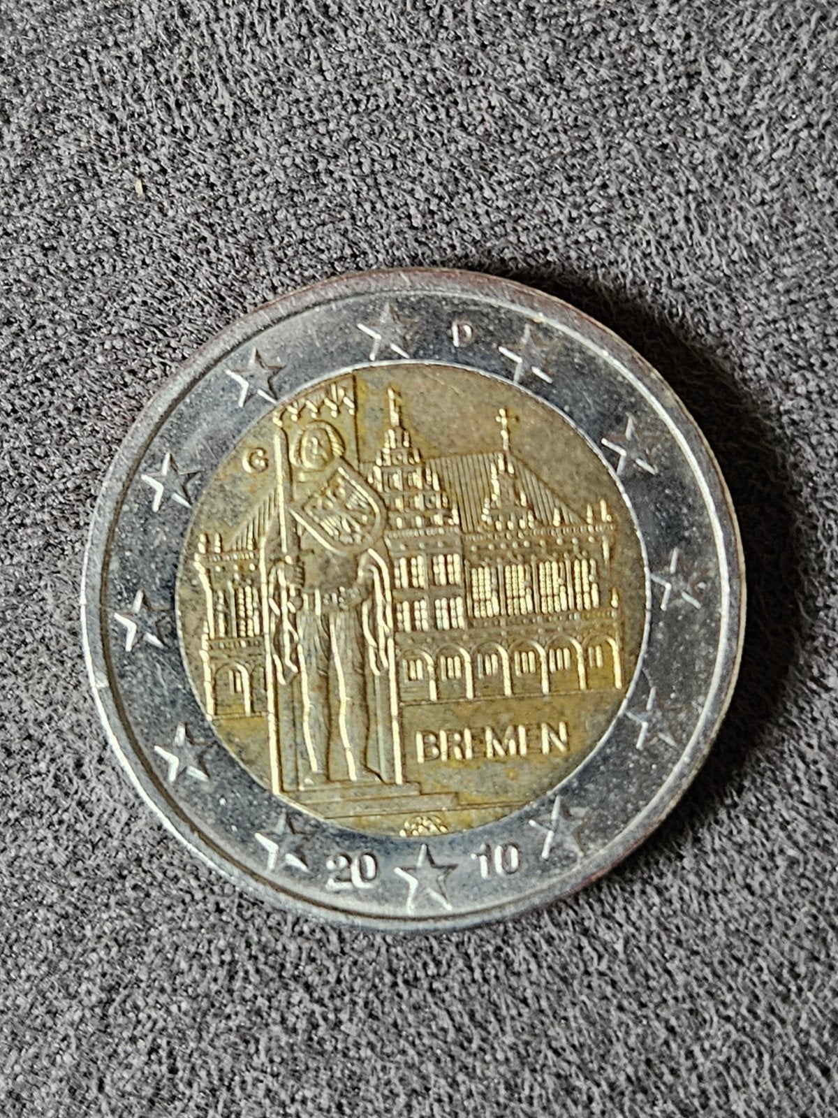 2 Euro munt Duitsland 2010 - Bremen, Postzegels en Munten, Ophalen of Verzenden, Duitsland, 2 euro, Losse munt