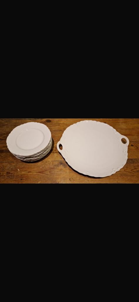 Gebakbordjes met schaal, Ophalen, Overige stijlen, Glas, Schaal of Schalen