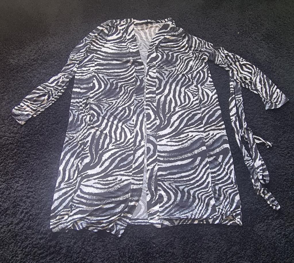 Vest van Twister, zebraprint mt 48, travelstof., Zwart, Maat 46/48 (XL) of groter, Ophalen of Verzenden, Zo goed als nieuw
