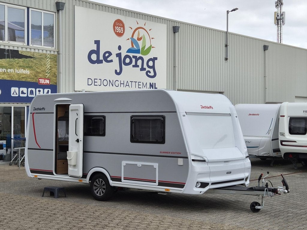 Dethleffs Summer Edition 460 EL Enkele bedden, Caravans en Kamperen, Standaardzit, Bedrijf, Dethleffs, Schokbreker