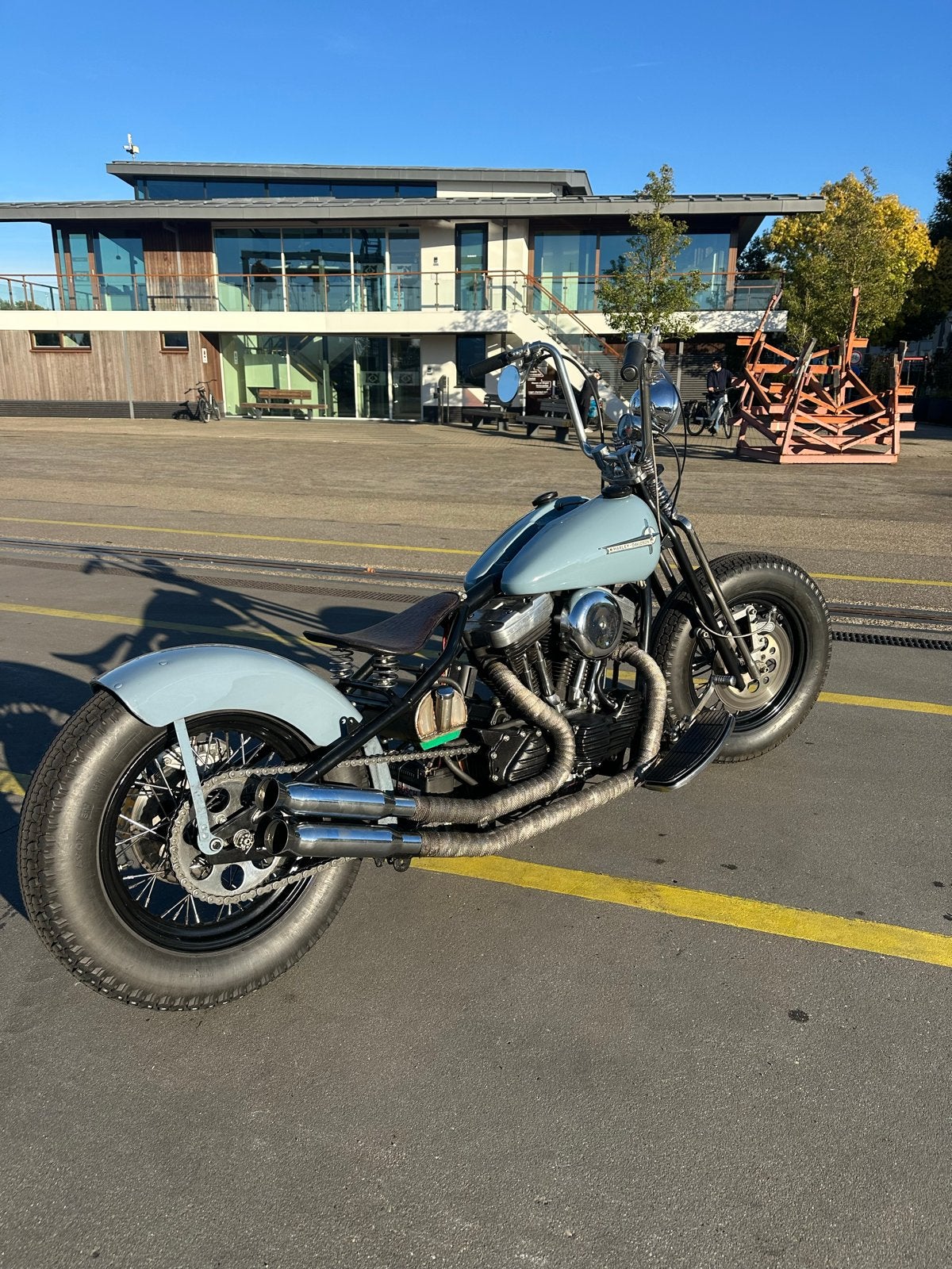 Harley Davidson 1200 Oldschool Custom Hardtail Springer, 2 cilinders, Gebruikt, Particulier, Meer dan 35 kW