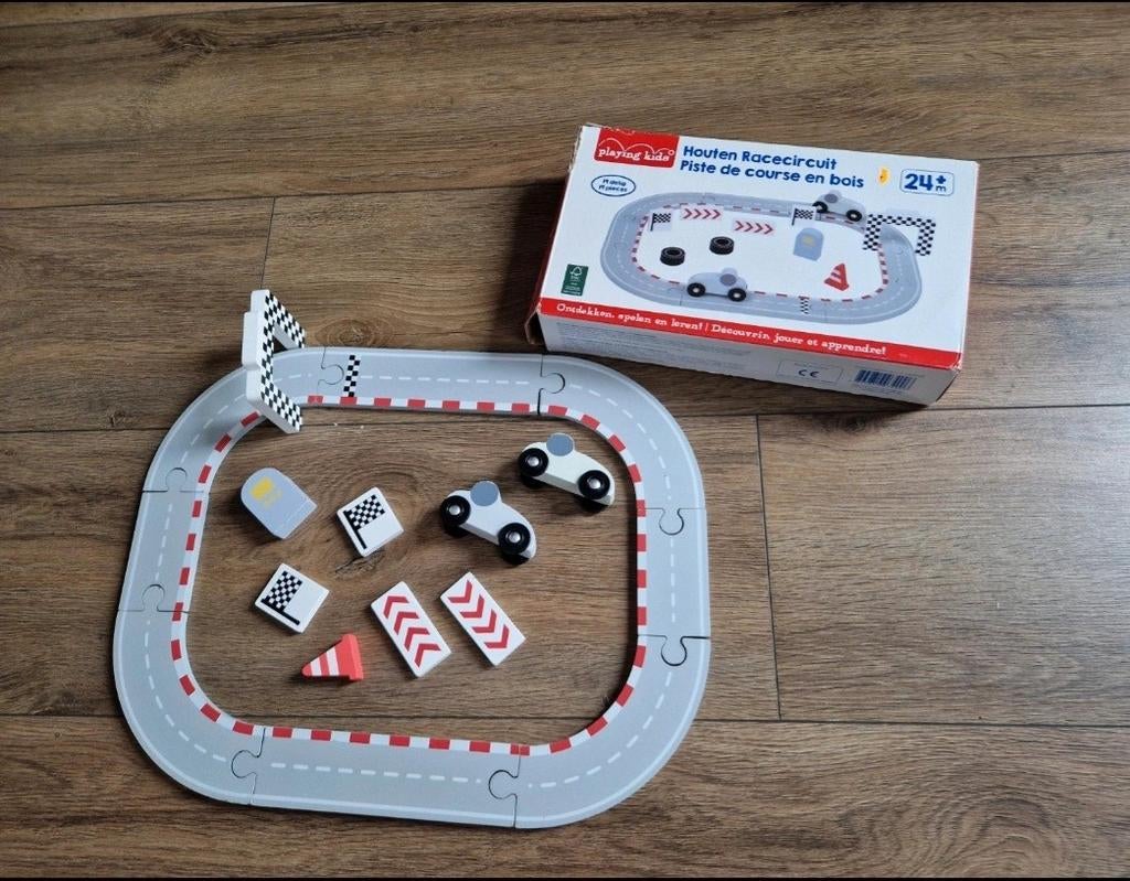 Houten autobaan speelgoed, Ophalen of Verzenden, Zo goed als nieuw