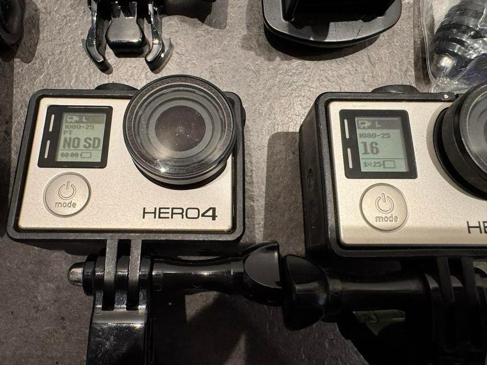 2x Gopro Hero4 Black + diverse accessoires, Ophalen of Verzenden, Gebruikt, GoPro