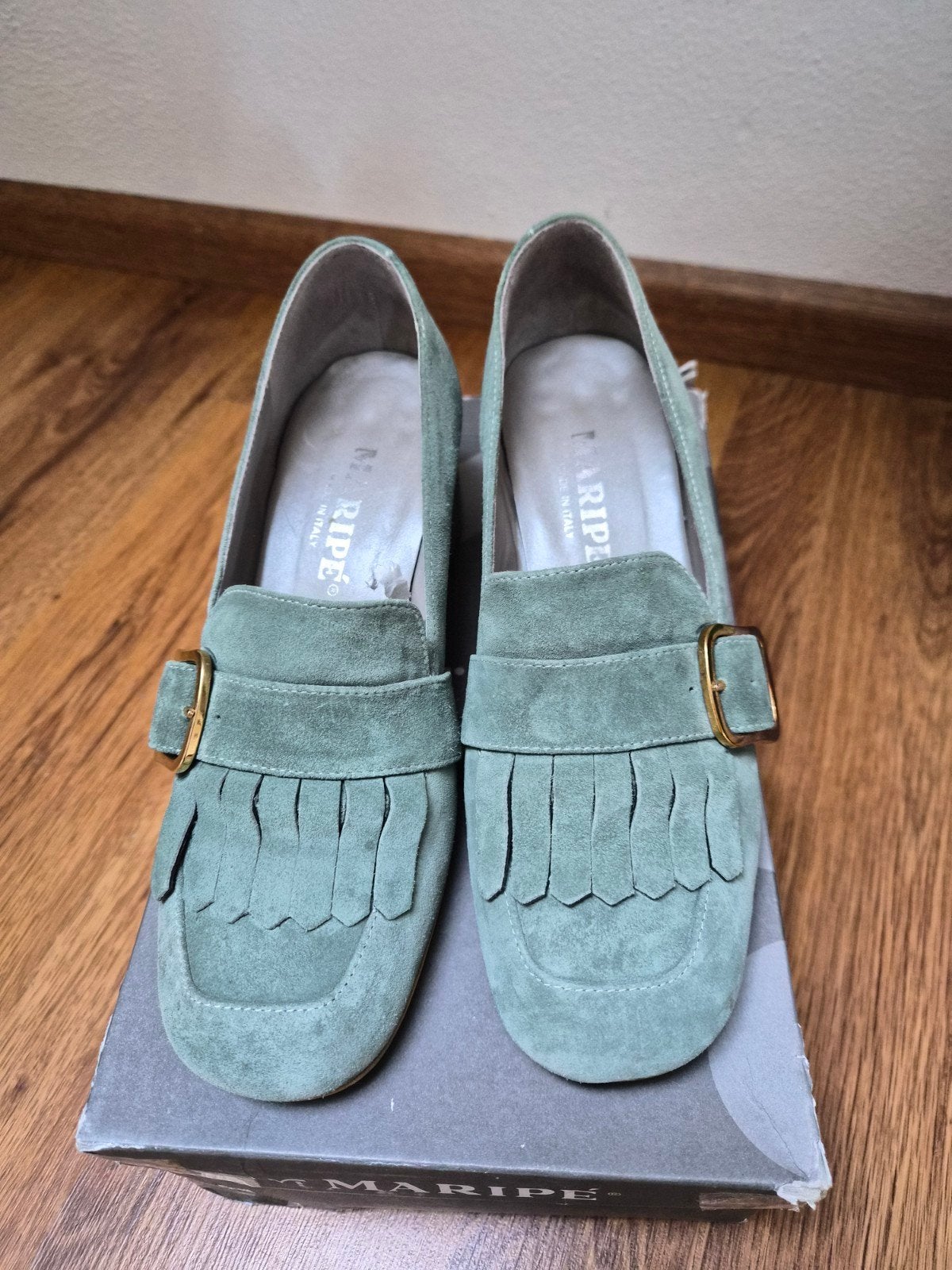 Maripé loafers - Groen - Maat 37, Maripé, Ophalen of Verzenden, Groen, Instappers
