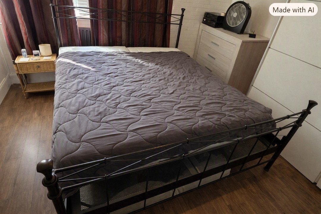 Tweepersoonsbed metaal, zwart, 180x220 cm, al uit elkaar, Ophalen, Gebruikt, Zwart, Tweepersoons