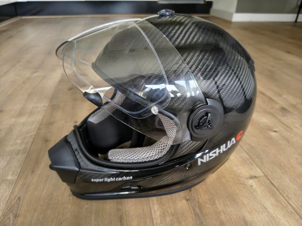 Nishua carbon helm maat xl (60/61) afneembare crosskap, Overige merken, XL, Ophalen of Verzenden, Integraalhelm