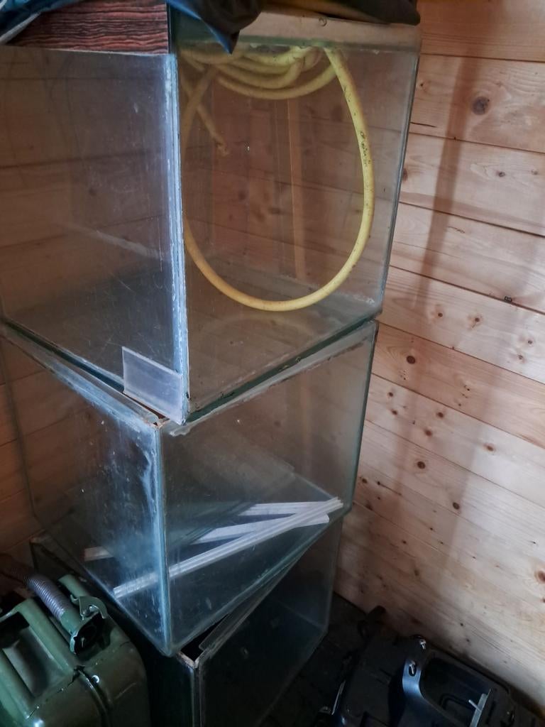 Aquariumbakken 3x, Dieren en Toebehoren, Ophalen