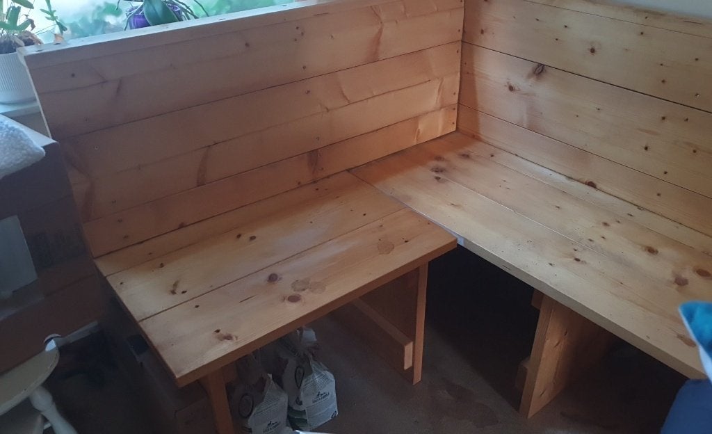 Leuke hoekbank voor zowel buiten als binnen, Tuin en Terras, Tuinmeubel-accessoires, Ophalen, Zo goed als nieuw