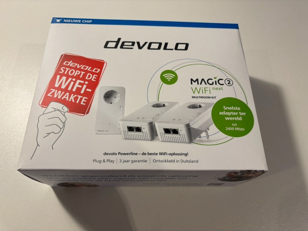Devolo Magic 2 WIFI NEXT multi room kit, Computers en Software, Ophalen of Verzenden, Zo goed als nieuw, Devolo, DVS, MSI, Sitecom, TP-Link