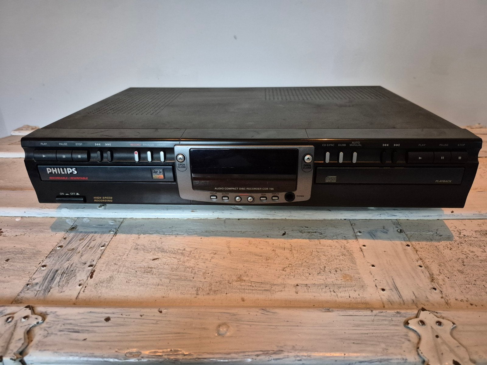 Philips CDR765 CD-recorder, Audio, Tv en Foto, Ophalen, Zo goed als nieuw, Philips