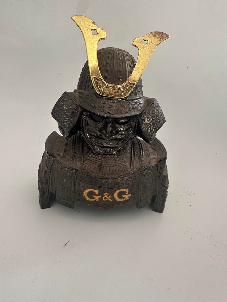 Samurai Helm Buste G&G Decoratie whiskey, Antiek en Kunst, Antiek | Overige Antiek, Verzenden