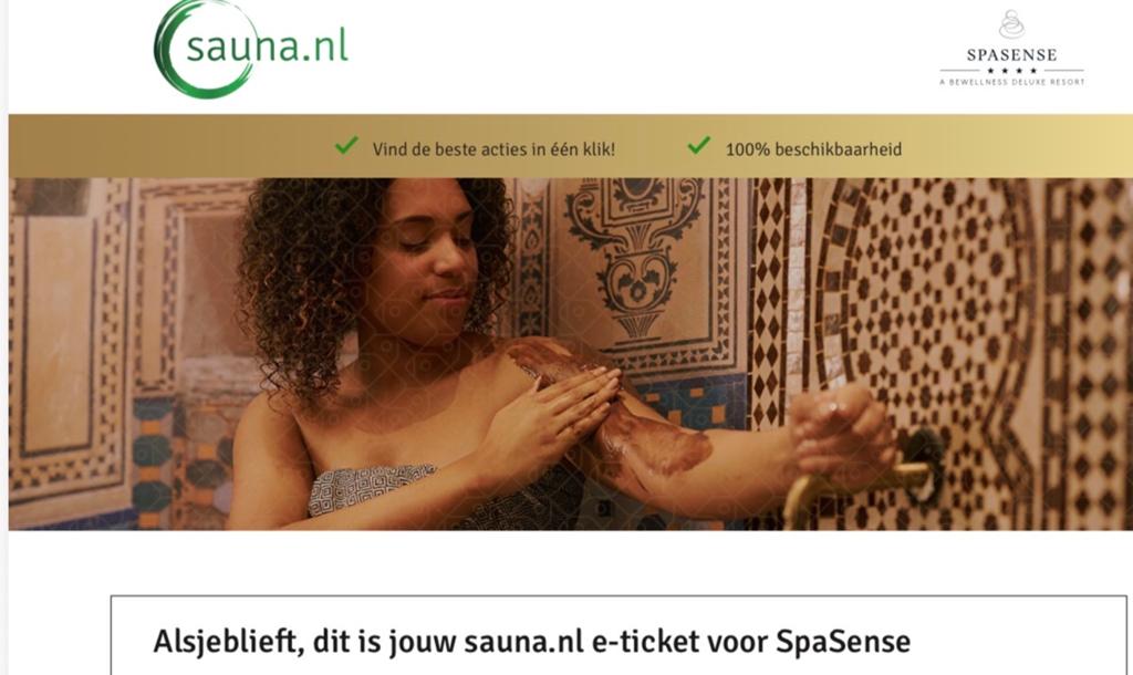 Sauna tickets SpaSense Geldrop geldig tot 31/5/26, Ophalen of Verzenden, Nieuw, Toebehoren
