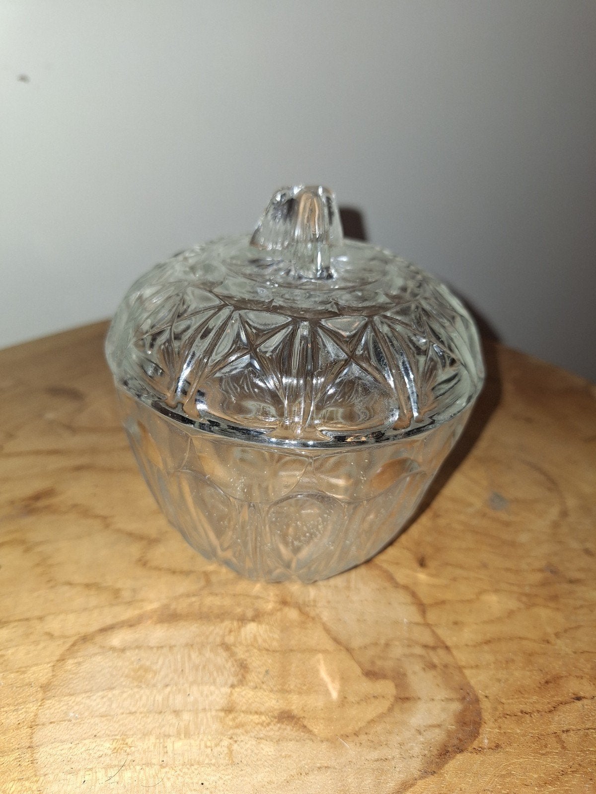 Glazen schaaltje met deksel - Vintage, Ophalen of Verzenden